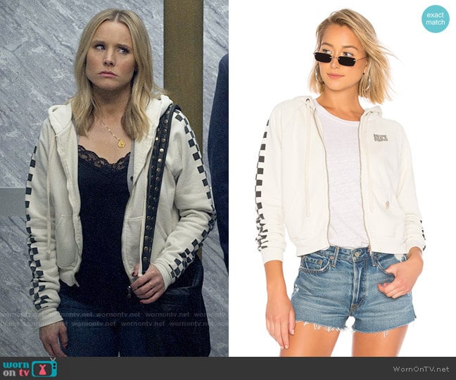 Solid & Striped x Re/Done The Malibu Hooded Zip Sweatshirt  worn by Veronica Mars (Kristen Bell) on Veronica Mars