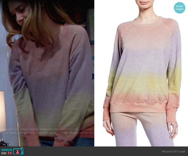 Sundry Raglan Pullover Sweatshirt worn by Hope Logan (Annika Noelle) on The Bold and the Beautiful