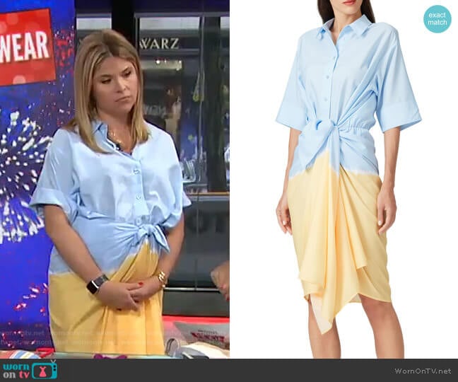 Patchwork Tie Dye Dress by Tome worn by Jenna Bush Hager  on Today