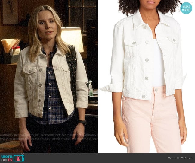 WornOnTV: Veronica's denim bomber jacket on Veronica Mars