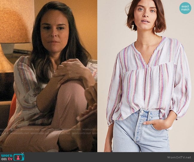 Velvet by Graham & Spencer Miranda Top worn by Luisa Alver (Yara Martinez) on Jane the Virgin