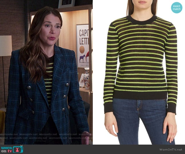 Dean Sweater by Veronica Beard worn by Liza Miller (Sutton Foster) on Younger