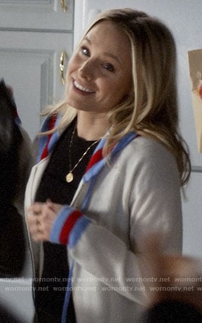 Veronica's striped trim hoodie on Veronica Mars