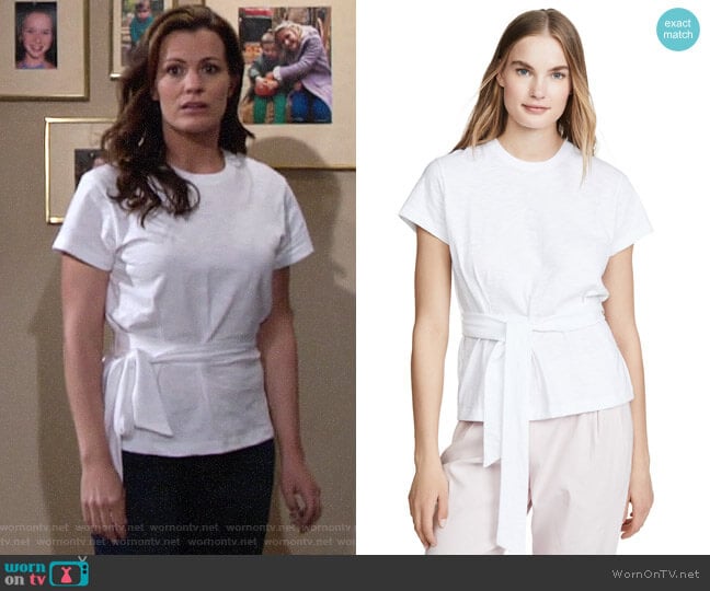 Vince Wrap Tee worn by Chelsea Lawson (Melissa Claire Egan) on The Young and the Restless