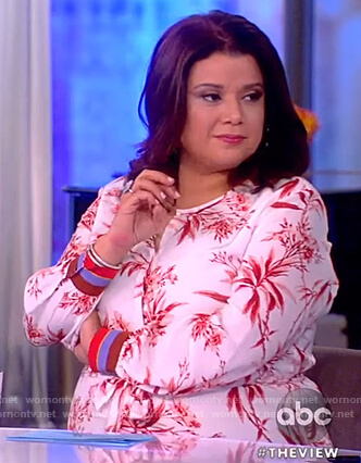Ana’s white floral dress on The View