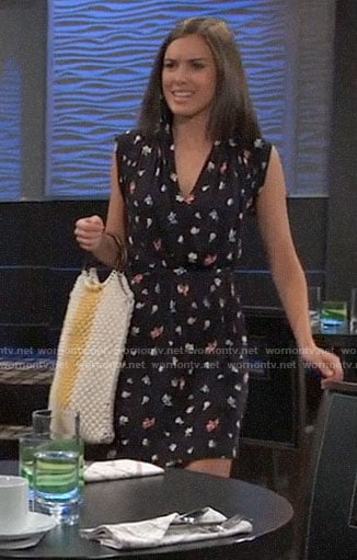 Willow's floral v-neck dress on General Hospital