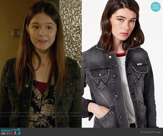 Wrangler Heritage Denim Jacket worn by Matty Ross (Izabela Vidovic) on Veronica Mars