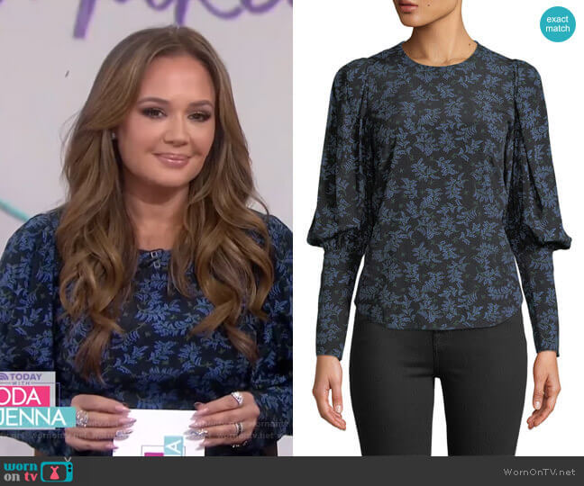 Clarke Top by Veronica Beard worn by Leah Remini on Today