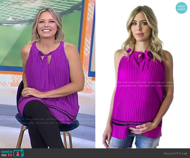 Darcy Blouse by Rosie Pope worn by Dylan Dreyer on Today