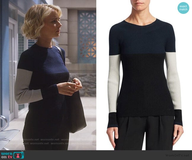 Tech Cady Blazer by Emporio Armani worn by Lizzie Needham (Bojana Novakovic) on Instinct