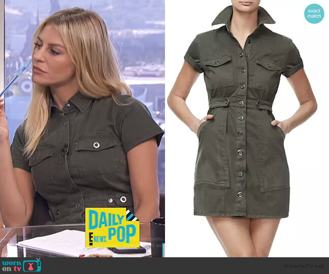 Military Mini Dress by Good American worn by Morgan Stewart on E! News