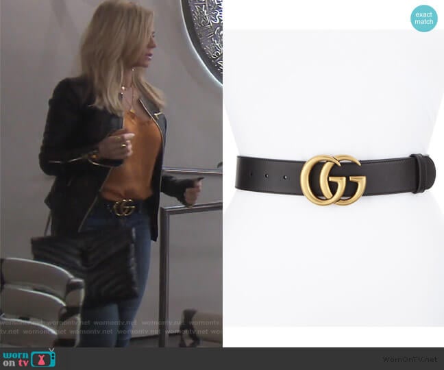 GG Buckle Belt by Gucci worn by Tamra Judge on The Real Housewives of Orange County