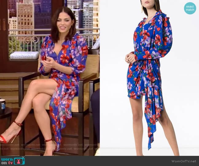 Lagos Mini Dress by Magda Butrym worn by Jenna Dewan on Live with Kelly and Ryan