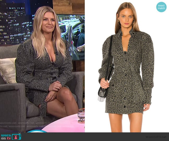 Mera Print Canvas Dress by Marissa Webb worn by Morgan Stewart on E! News