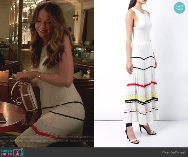 Striped Rib Dress by Proenza Schouler worn by Liza Miller (Sutton Foster) on Younger