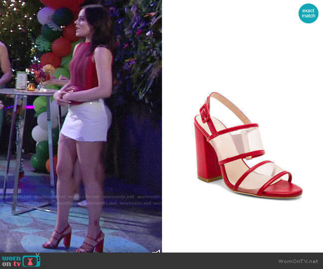 Raye x House of Harlow Sommers Heel worn by Tessa Porter (Cait Fairbanks) on The Young and the Restless