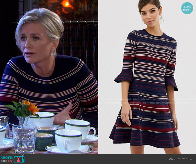 Ted Baker Tayiny Dress worn by Kayla Brady (Mary Beth Evans) on Days of our Lives