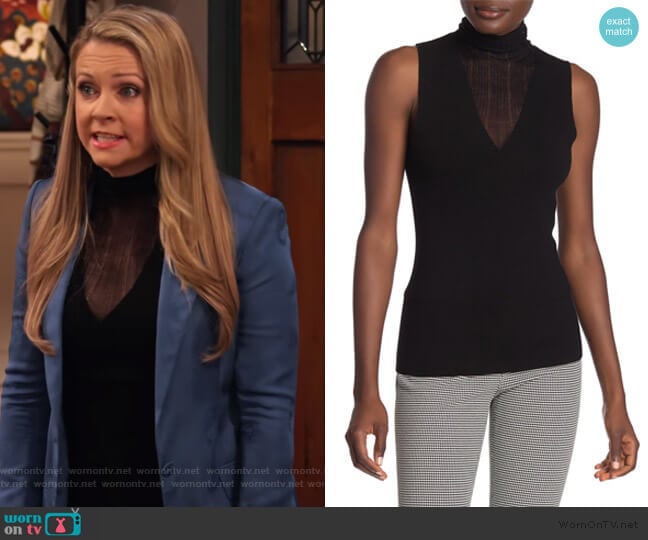 Faux Double Layer Shell by Theory worn by Liz (Melissa Joan Hart) on No Good Nick
