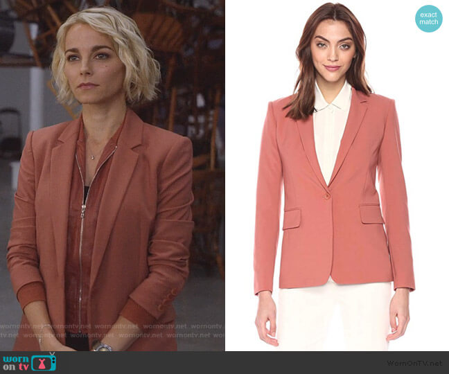 Lizzie’s pink jacket on Instinct