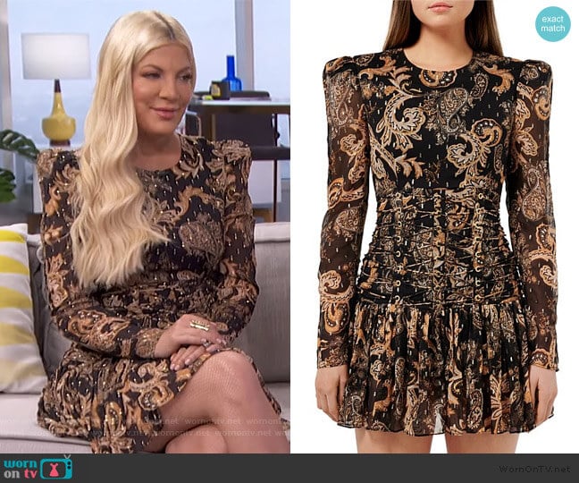 Faithful Corset Dress by Thurley worn by Tori Spelling on E! News Daily Pop