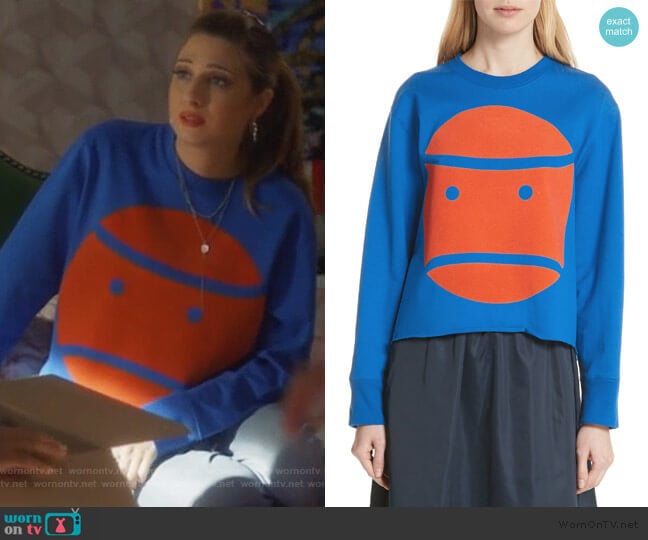 Little Grumps Crop Tee by Tory Sport worn by Nomi Segal (Emily Arlook) on Grown-ish