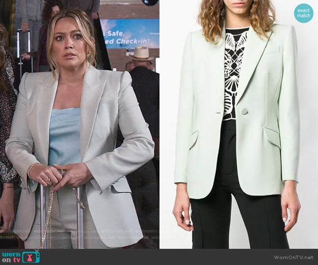 Tailored Jacket by Alexander Mcqueen worn by Kelsey Peters (Hilary Duff) on Younger