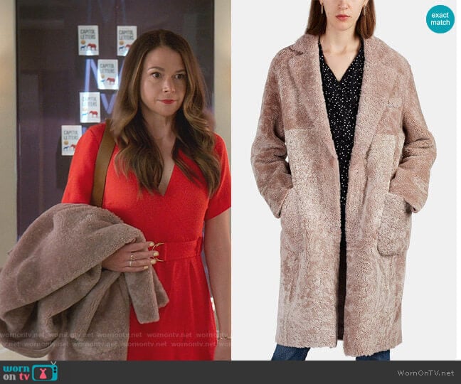 Alice Coat by Barneys New York worn by Liza Miller (Sutton Foster) on Younger