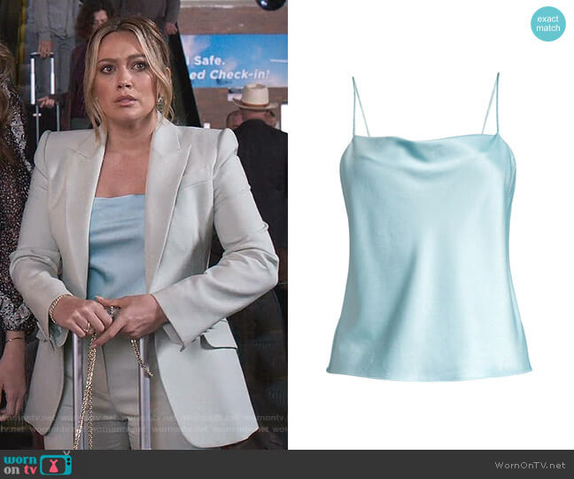 Harmon Drapey Camisole by Alice + Olivia worn by Kelsey Peters (Hilary Duff) on Younger