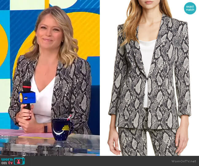 Richie Jacket by Alice + Olivia worn by Sara Haines on Good Morning America