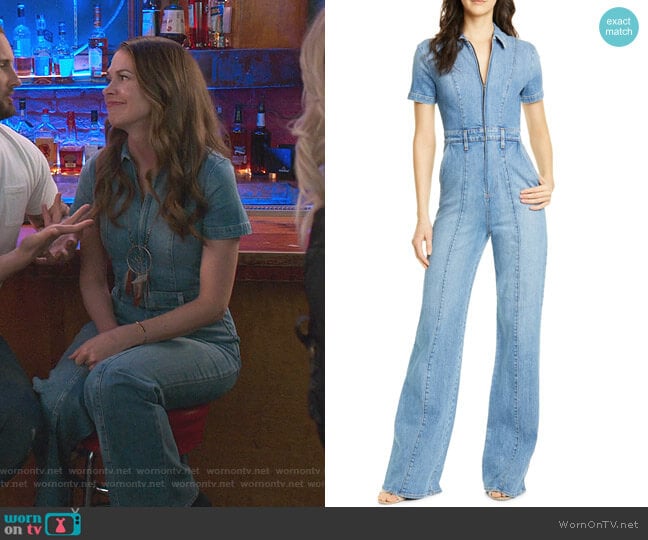 Gorgeous Wide Leg Jumpsuit by Alice + Olivia worn by Liza Miller (Sutton Foster) on Younger