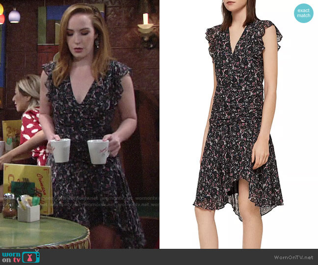 WornOnTV: Mariahs’ floral ruffle sleeve dress on The Young and the ...