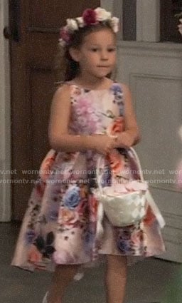 Avery’s floral flower girl dress on General Hospital