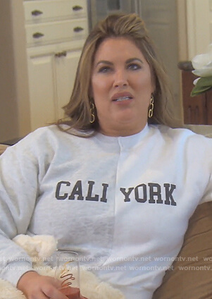 Emily's Cali York sweatshirt on The Real Housewives of Orange County