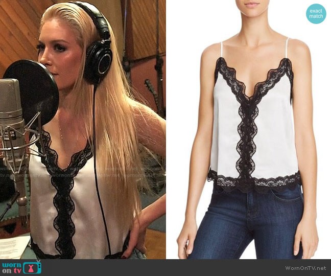 Cami NYC Knox Lace-Trimmed Silk Camisole Top worn by Heidi Montag (Heidi Montag) on The Hills New Beginnings