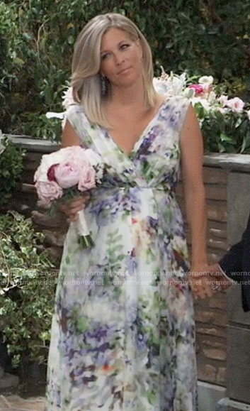 Carly's floral vow renewal dress on General Hospital