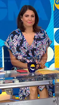 Cecilia’s paisley print dress on Good Morning America