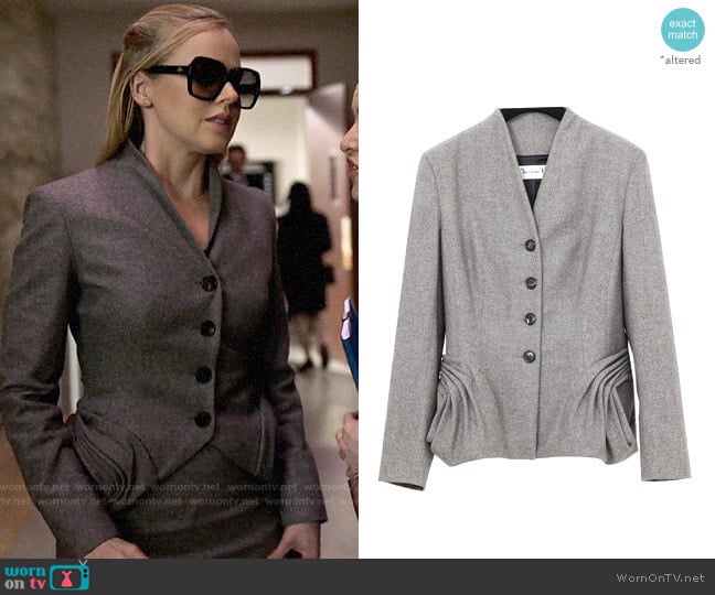 Christian Dior Wool Suit Jacket worn by Katrina Bennett (Amanda Schull) on Suits