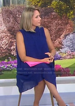 Dylan’s blue chiffon dress on Today