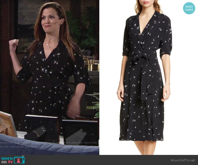 Equipment Anitone Wrap Dress worn by Chelsea Lawson (Melissa Claire Egan) on The Young and the Restless