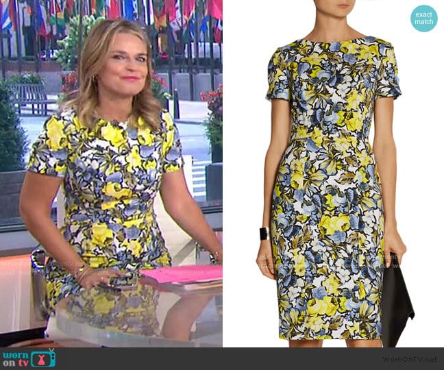 Joyce Dress by Erdem worn by Savannah Guthrie on Today