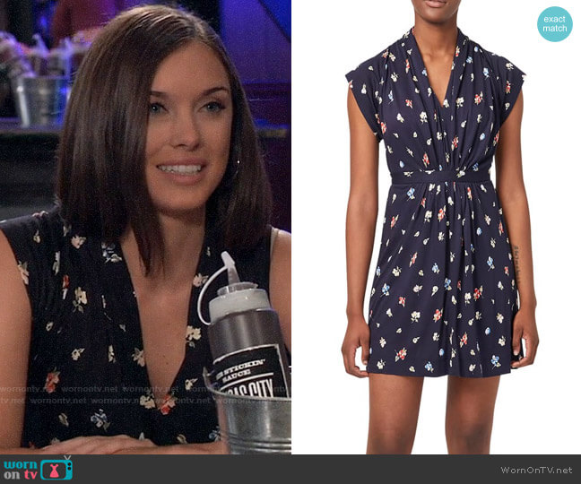 French Connection Roseau Meadow Minidress worn by Willow Tait (Katelyn MacMullen) on General Hospital