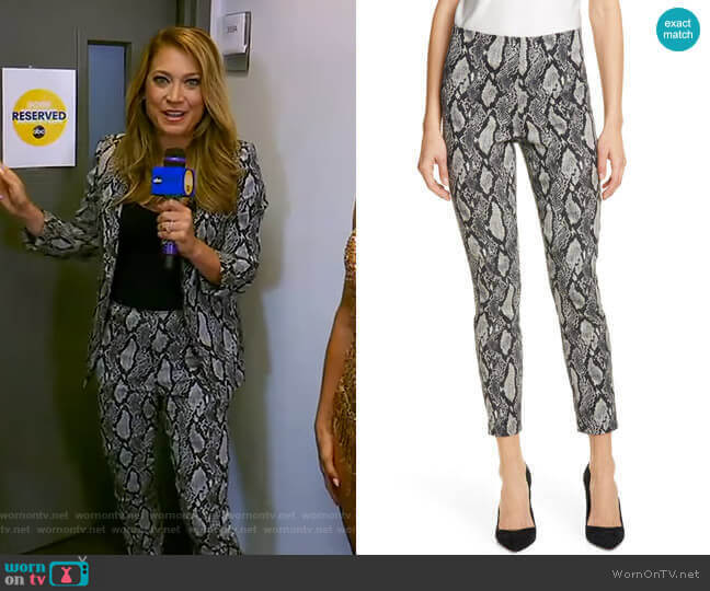 Gloriane Pants by Alice + Olivia worn by Ginger Zee on Good Morning America