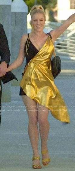 Heidi's black and gold dress on The Hills New Beginnings