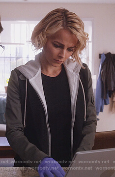 Lizzie's colorblock hooded jacket on Instinct