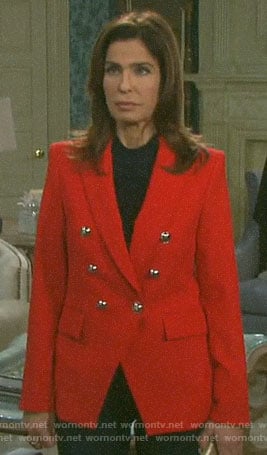 Hope's red double breasted blazer on Days of our Lives