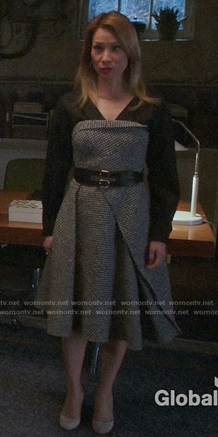 Joan’s wool houndstooth dress on Elementary