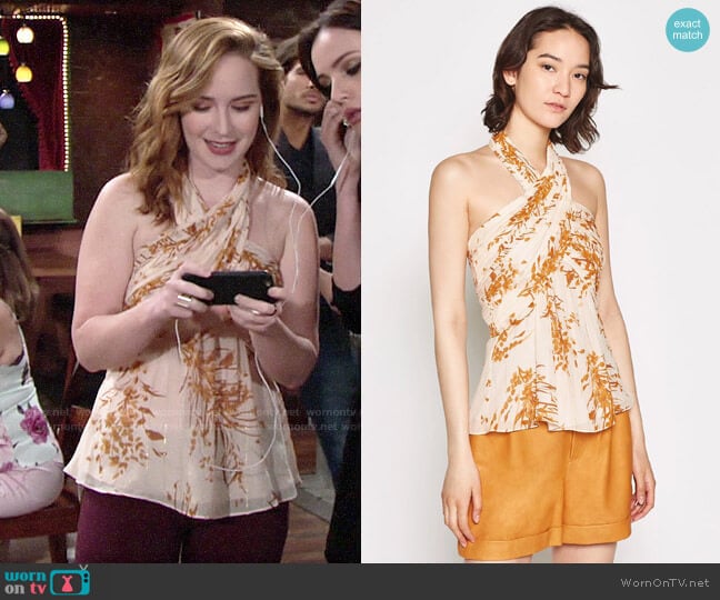 Joie Damien Top worn by Mariah Copeland (Camryn Grimes) on The Young and the Restless