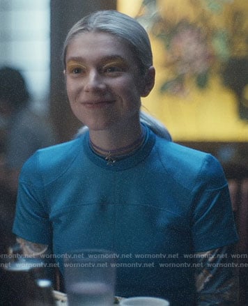 Cut out front buckled pinafore dress worn by Jules Vaughn (Hunter Schafer)  in Euphoria (S01E01)