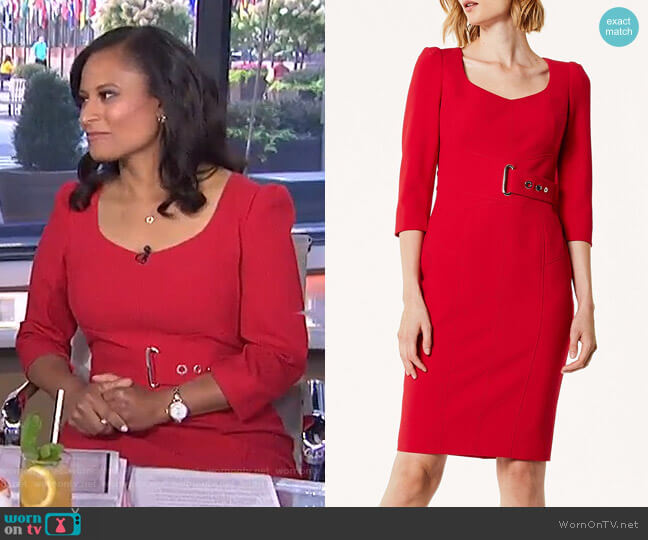 WornOnTV: Kristen’s red belted dress on Today | Clothes and Wardrobe ...