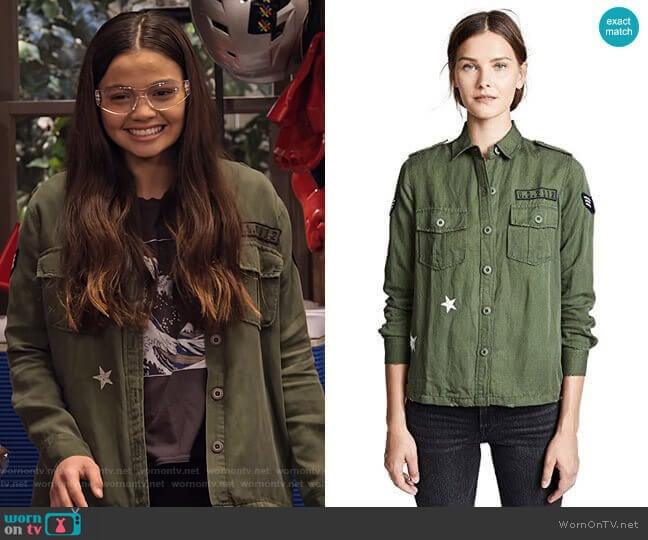 Kato Military Shirt by Rails worn by Nick (Siena Agudong) on No Good Nick